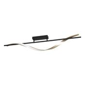 EGLO Conaprato Black &amp; Brushed Brass Modern Ceiling Light image