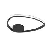 EGLO Moschella Black Steel &amp; Aluminium LED Ceiling Light image