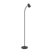 EGLO Carlo Modern Steel Floor Lamp, Black image