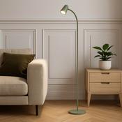 EGLO Carlo Modern Steel Floor Lamp, Green image