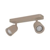 EGLO Camaldoli Sandy Steel Contemporary IP20 Dual Spotlight