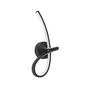 EGLO Cardoncito Black Steel &amp; Plastic LED Wall Light image