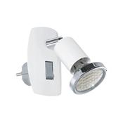 EGLO Mini 4 Chrome Steel LED Plug-In Wall Light image