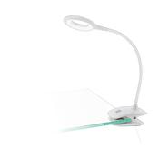 EGLO Cabado White Plastic LED Clamp Table Light image