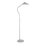 Swan Floor Lamp - Chrome &amp; White Metal image
