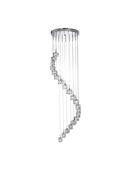 Ice Cube 20Lt Multi-Drop Pendant - Chrome Metal &amp; Glass image