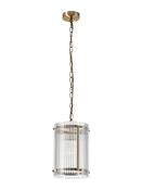 Portarlington 20.5cm Pendant  Wide Ribbed Glass image