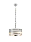 Portarlington 35cm Pendant Narrow Ribbed Glass image