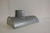 3 &amp; 4 Inch Half Round Drop End - 3 Inch / Galvanised