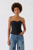 Black Strapless Sweetheart Top image