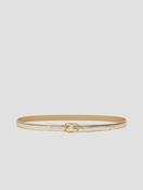 Laminated Leather Belt - Gold