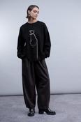 Black Dog Line Art Sweatshirt image