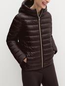 Chocolate Brown Hooded Puffer Jacket image