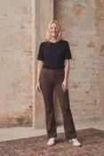 Chocolate Straight Leg Trousers image