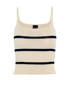 Ivory Stripe Knit Top image