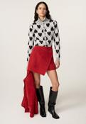 Argyle Heart Knit Cardigan