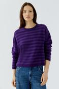 Stripe Knit Jumper - Purple image