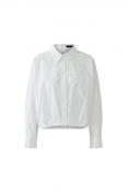 White Cropped Cotton Shirt image