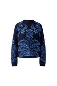 Navy Ornate Knit Jumper