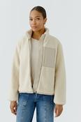 Cream Teddy Fleece Jacket