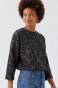 Monochrome Leopard Print Top image