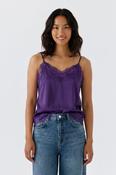 Plum Lace Trim Cami image