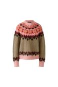 Pink Patterned Knit Jumper image