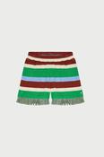 Striped Knit Fringe Shorts image