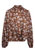 Floral Tie-Neck Blouse image