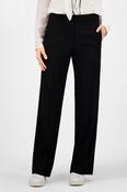 Pull-On Straight-Leg Trousers - Black image