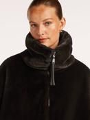 Chocolate Brown Reversible Faux Fur Jacket image
