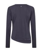 Mos Mosh Navy Ruched Detail Long Sleeve Top image
