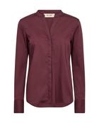 Mos Mosh Burgundy Satin Blouse image