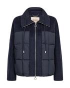 Mos Mosh Navy Quilted Panel Jacket