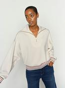 Zip Collar Luxe Sweatshirt image