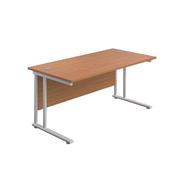 Jemini Desk Nova Oak/White image