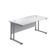 Jemini Desk White/Silver image