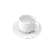 White Cup and Saucer image