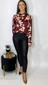 Reva Blouse Burgundy image
