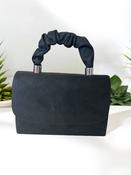 Rachael Ruffle Clutch Black image