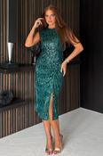 Estelle Sequin Dress Green image