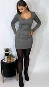 Ichi Abstract Dress