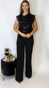 K&amp;amp;P Pizzo Sequin Top