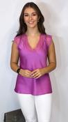 Paula Lace Top Purple