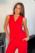 Bobbi Waistcoat Red