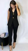Diana Waistcoat Black
