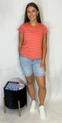 Brakeburn Striped Coral Tee image
