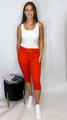 Sally Crop Jeans Red image