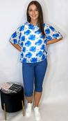 Sally Crop Jeans Blue image