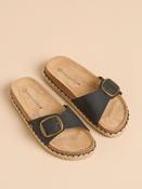Brakeburn Black Strap Sandal